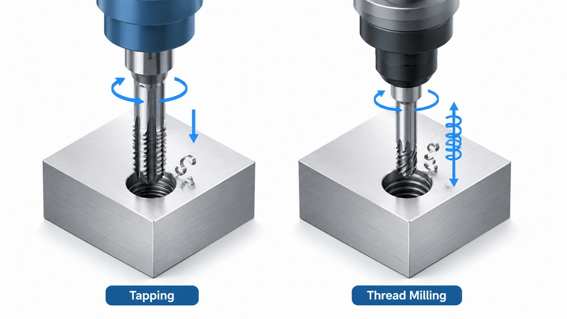 CNC Thread Milling Vs Tapping Overview CNC Thread Milling Vs Tapping Overview