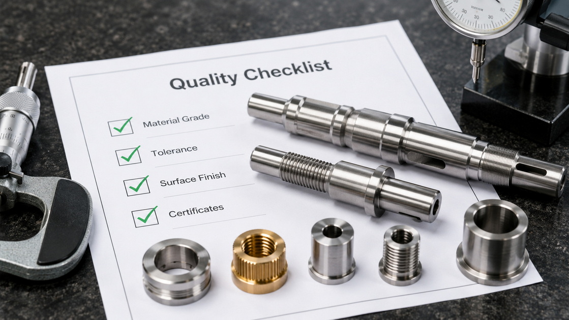 Screw Machined Parts Quality Checklist Screw Machined Parts Quality Checklist