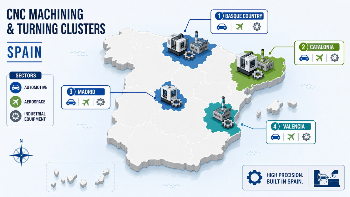 Spanish CNC Turning Industry Map Spanish CNC Turning Industry Map