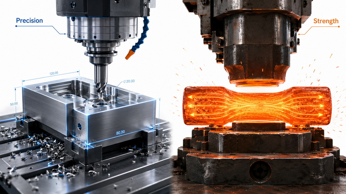 CNC Milling Versus Forging Hero Visual CNC Milling Versus Forging Hero Visual