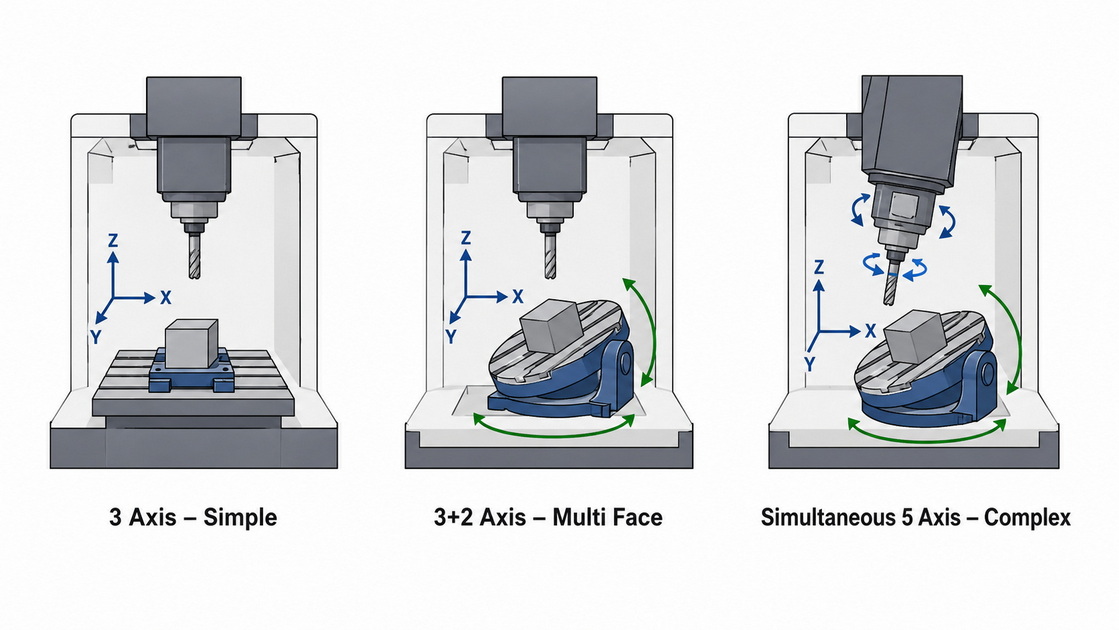 Three To Five Axis Machining Diagram Three To Five Axis Machining Diagram
