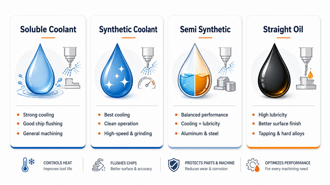 CNC Coolant Types Overview CNC Coolant Types Overview