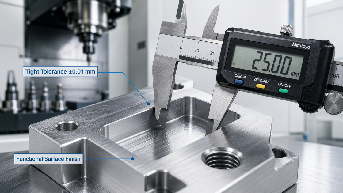CNC Milling Precision Close Up CNC Milling Precision Close Up