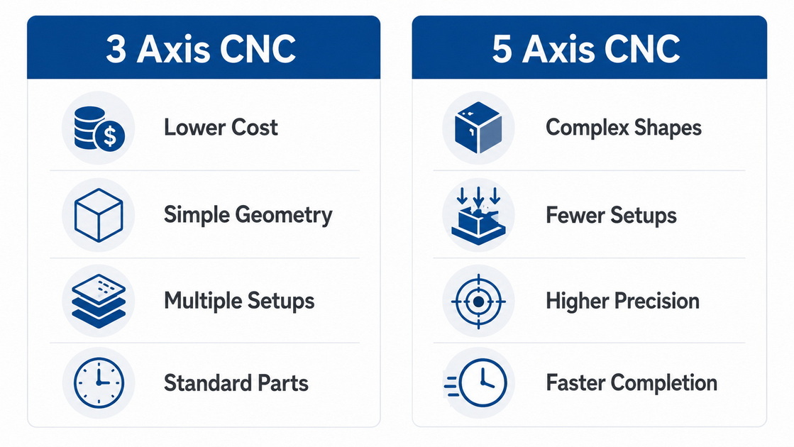 Three Axis Versus Five Axis Comparison Three Axis Versus Five Axis Comparison