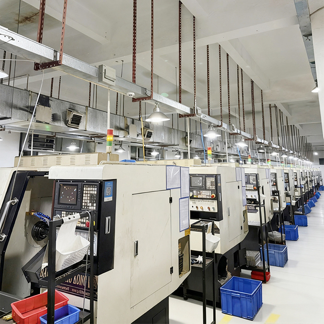 CNC lathes on the first floor
