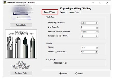 CNC Milling Feed Speed Calculator CNC Milling Feed Speed Calculator