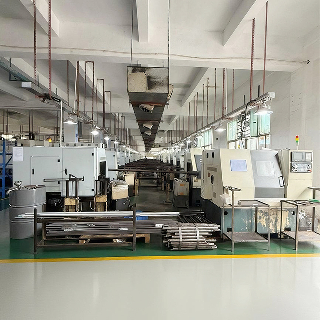 CNC lathes on the first floor