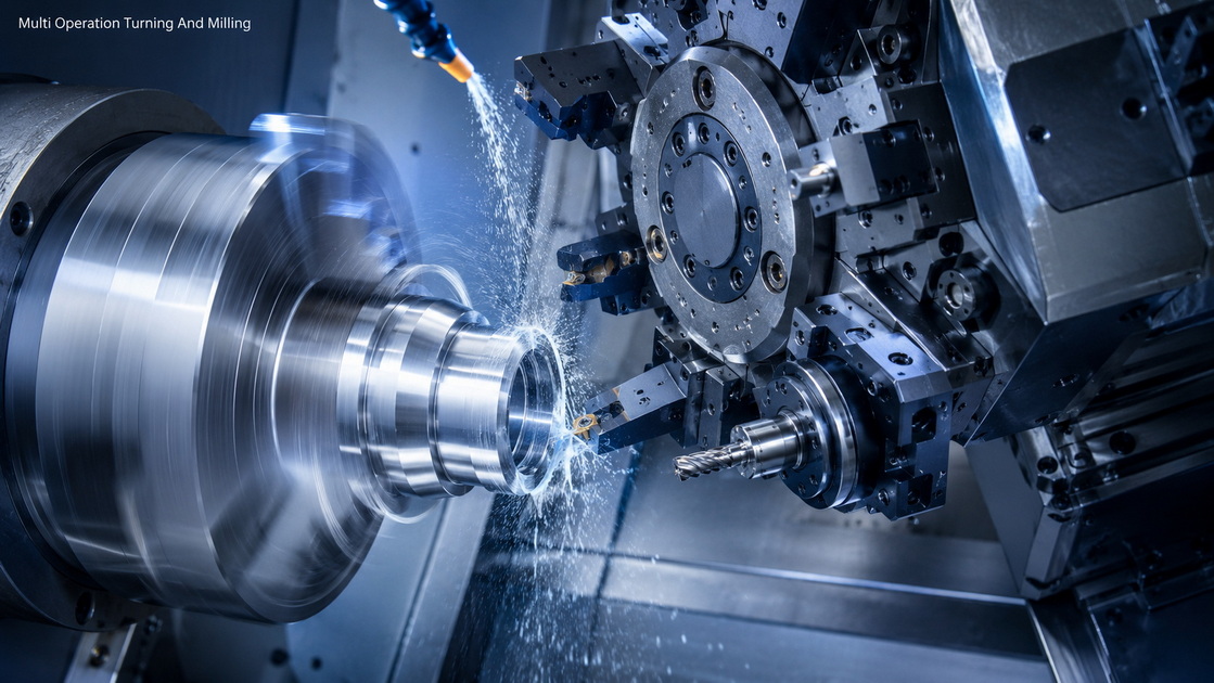 Tool Turret And Live Tooling In Action