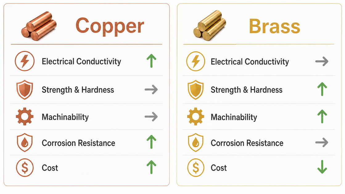 Brass And Copper Property Comparison