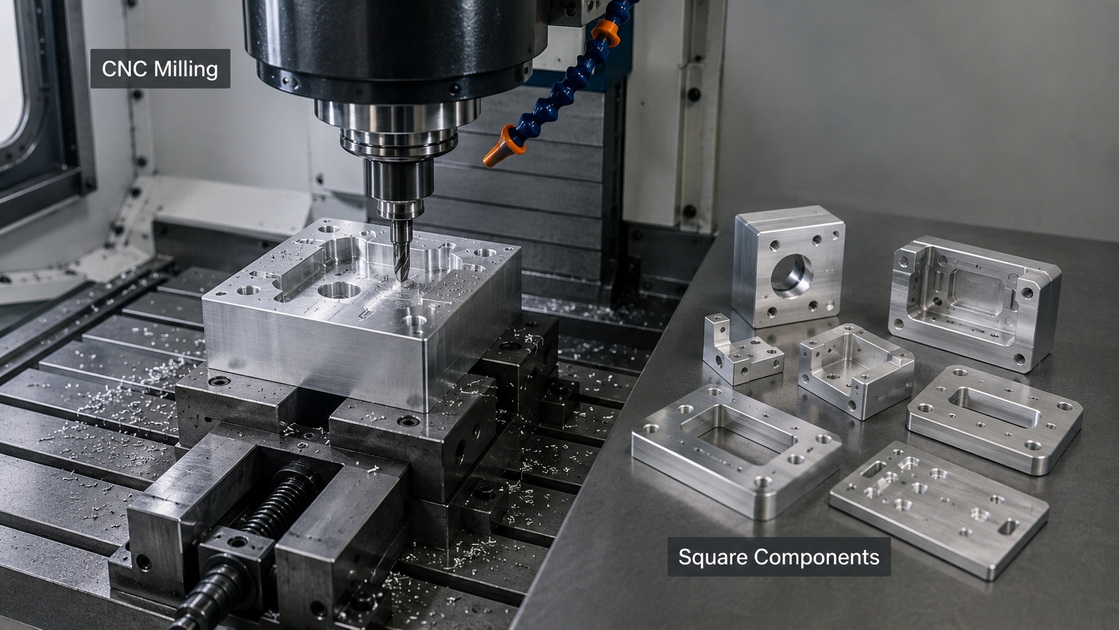 CNC Milling Square Components