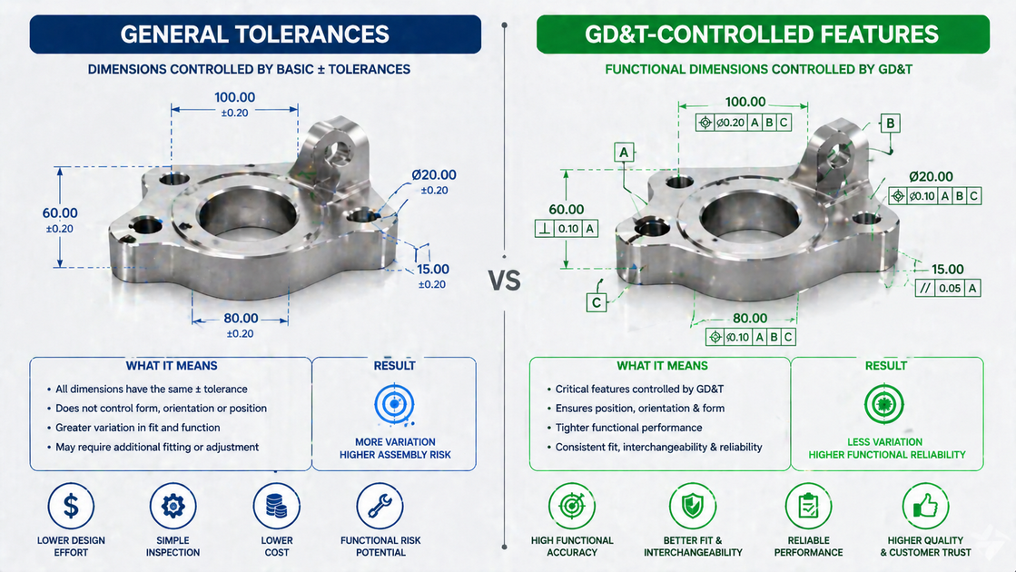 Tolerance And GD T Comparison