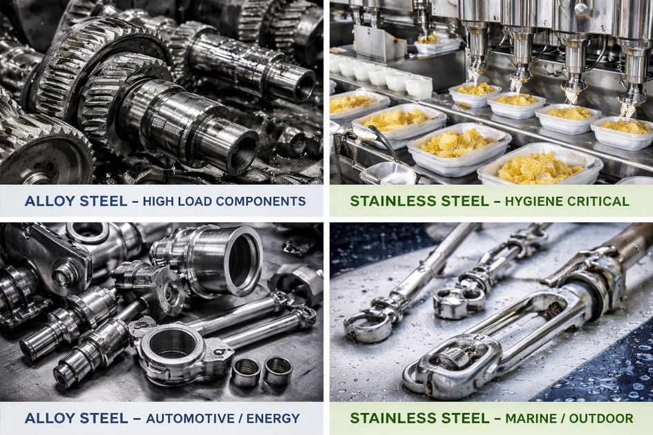 Common Applications Of Alloy And Stainless Steel