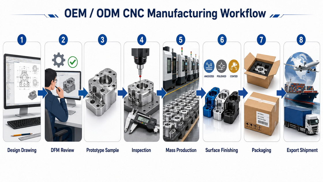 OEM ODM CNC Workflow
