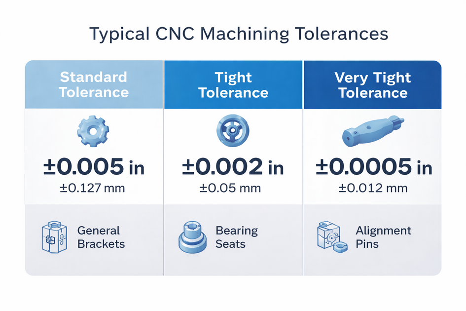 Cnc Machining Tolerance Table