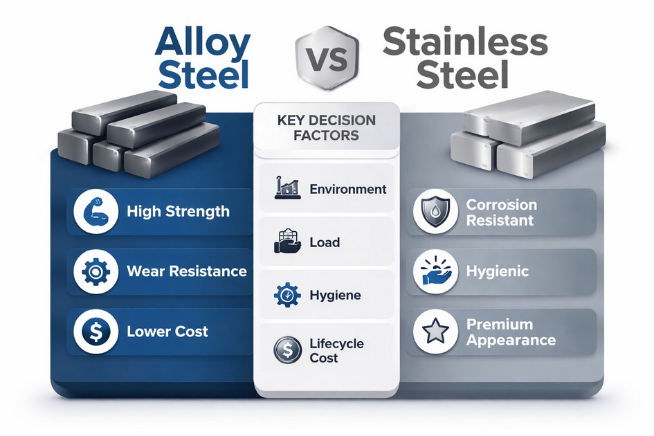 Alloy Steel Versus Stainless Steel Overview