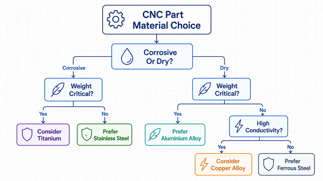Material Selection Decision Flow For CNC Parts