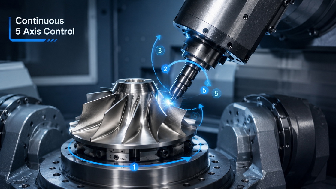 Simultaneous 5 Axis Machining In Action
