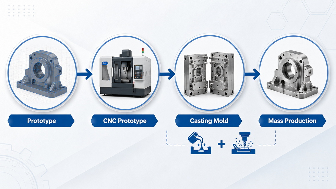 Hybrid Manufacturing Strategy Diagram