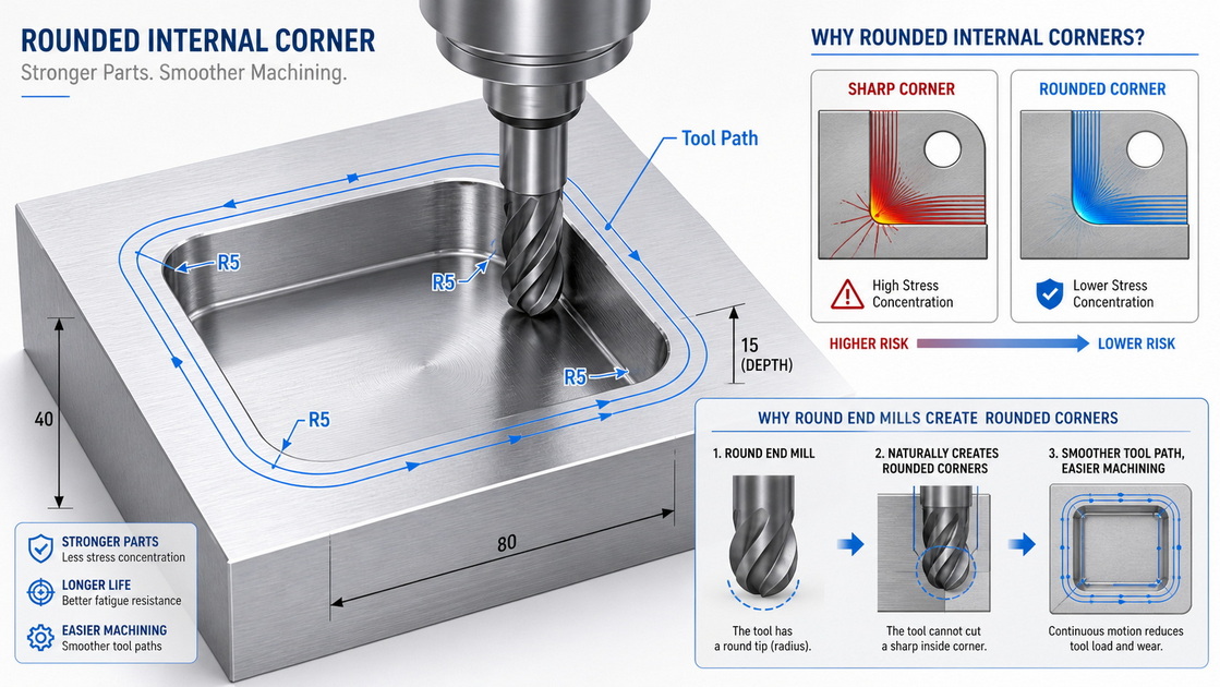 Internal Radius And Tool Path
