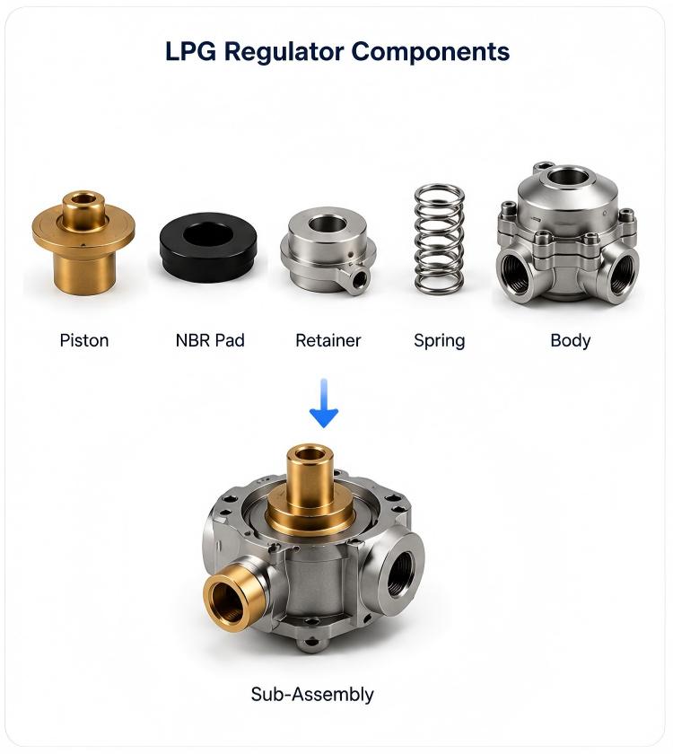LPG Regulator Components