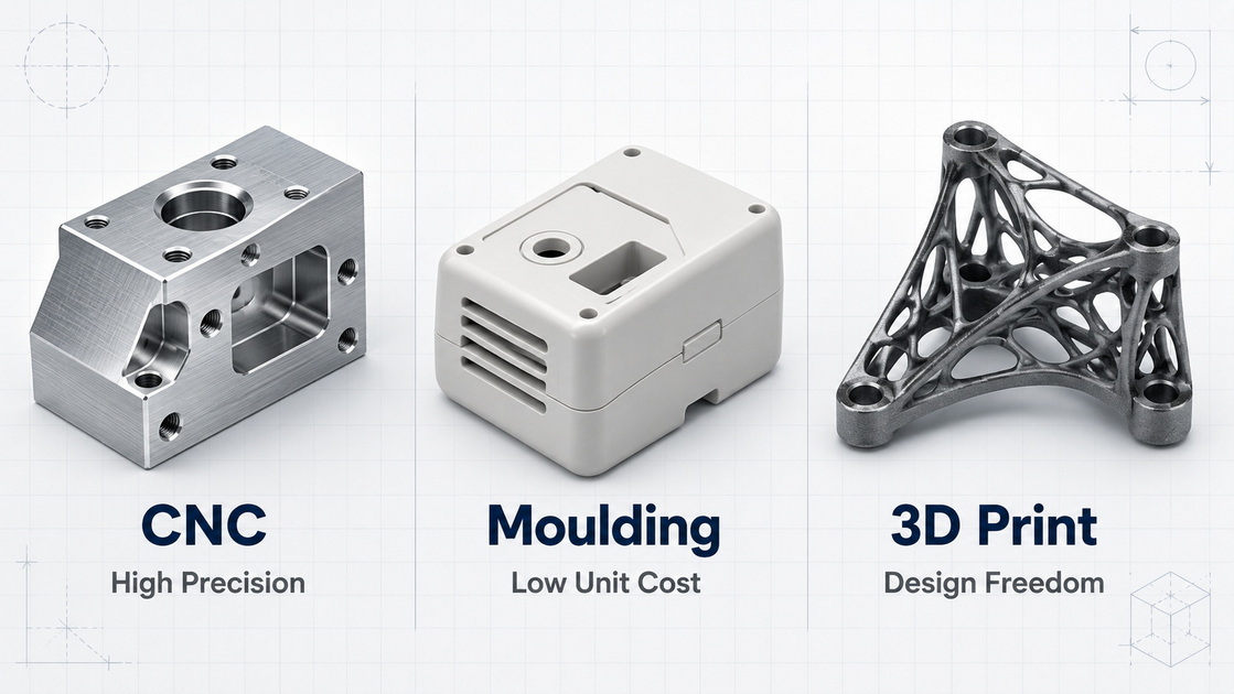 CNC Moulding And 3D Printing Comparison