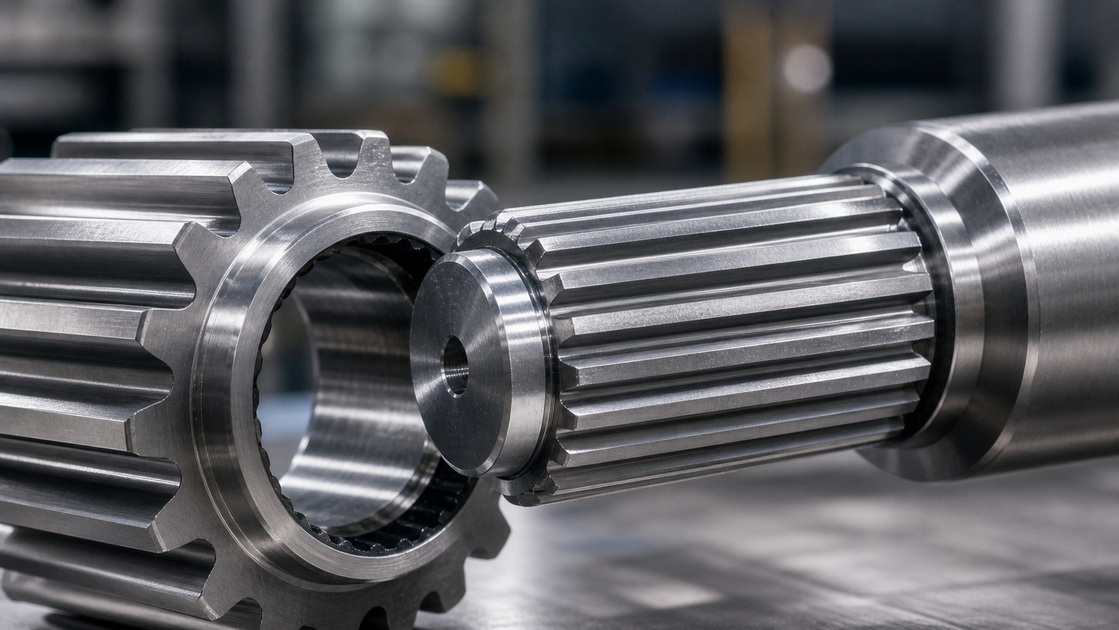 Spline Shaft Precision Detail