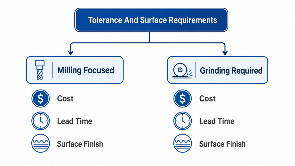 Milling And Grinding Selection Framework