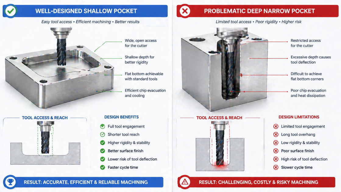 Tool Access And Pocket Design