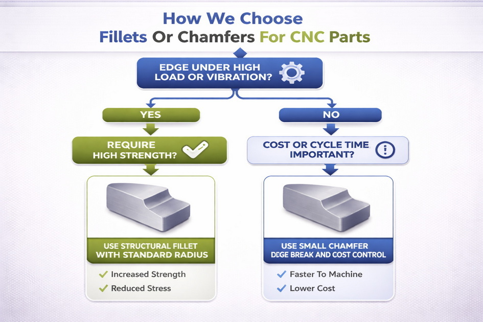 DFM Decision Flow For Fillet And Chamfer