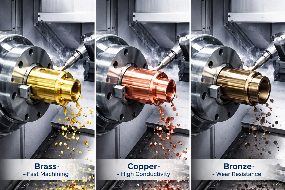 CNC Machining Brass Bronze Copper In Action