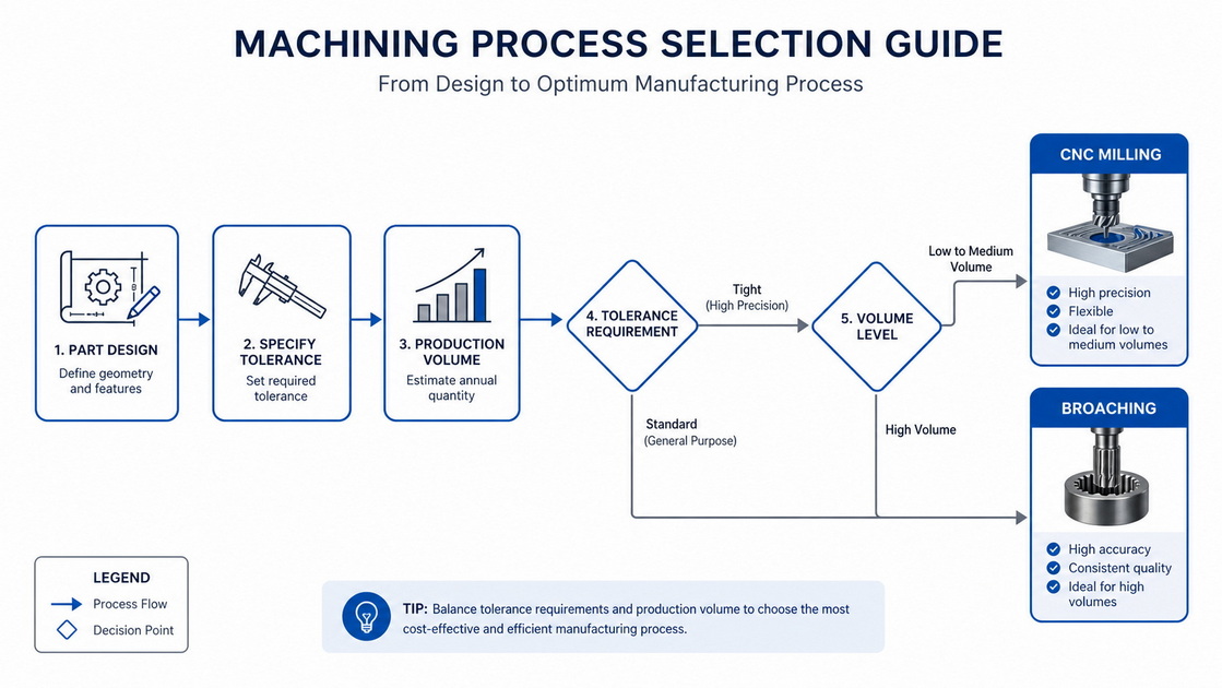 Keyway Process Selection Flowchart