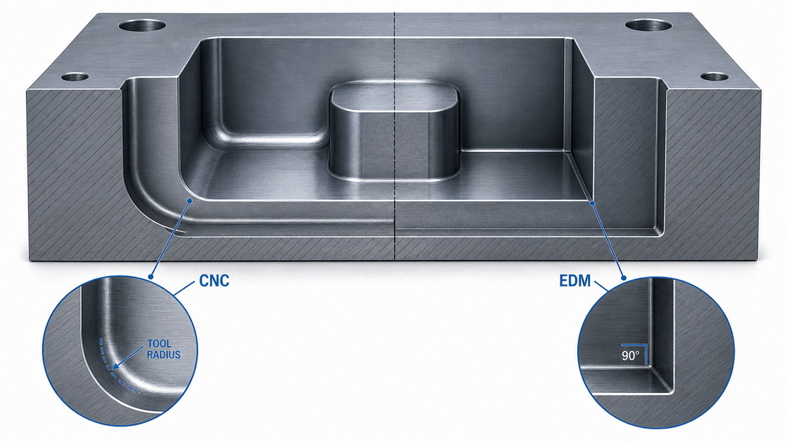 Sharp Internal Corner EDM Illustration