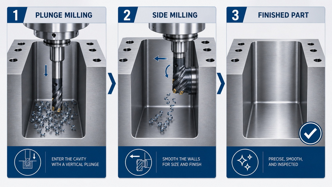 Hybrid Milling Process Flow
