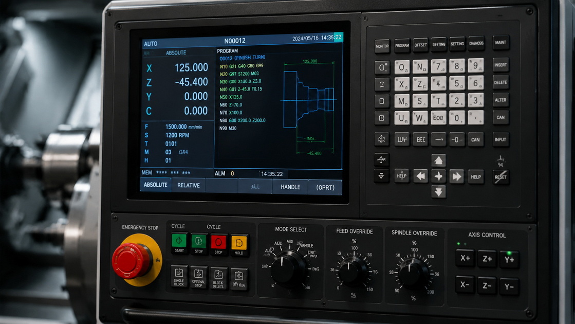 CNC Control Panel Interface