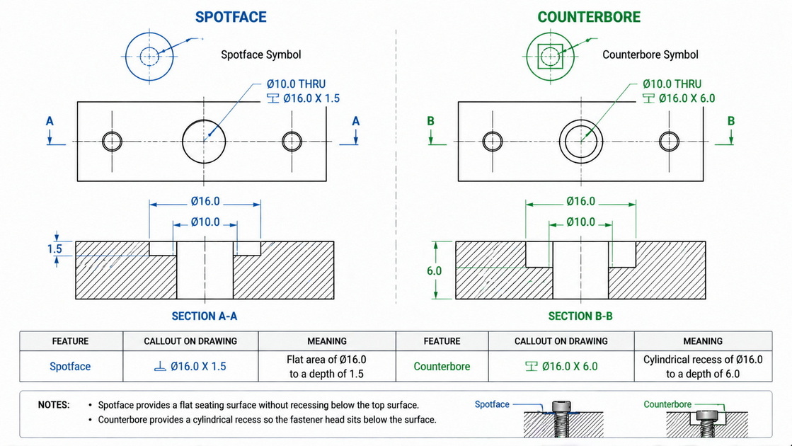 Engineering Drawing Callouts